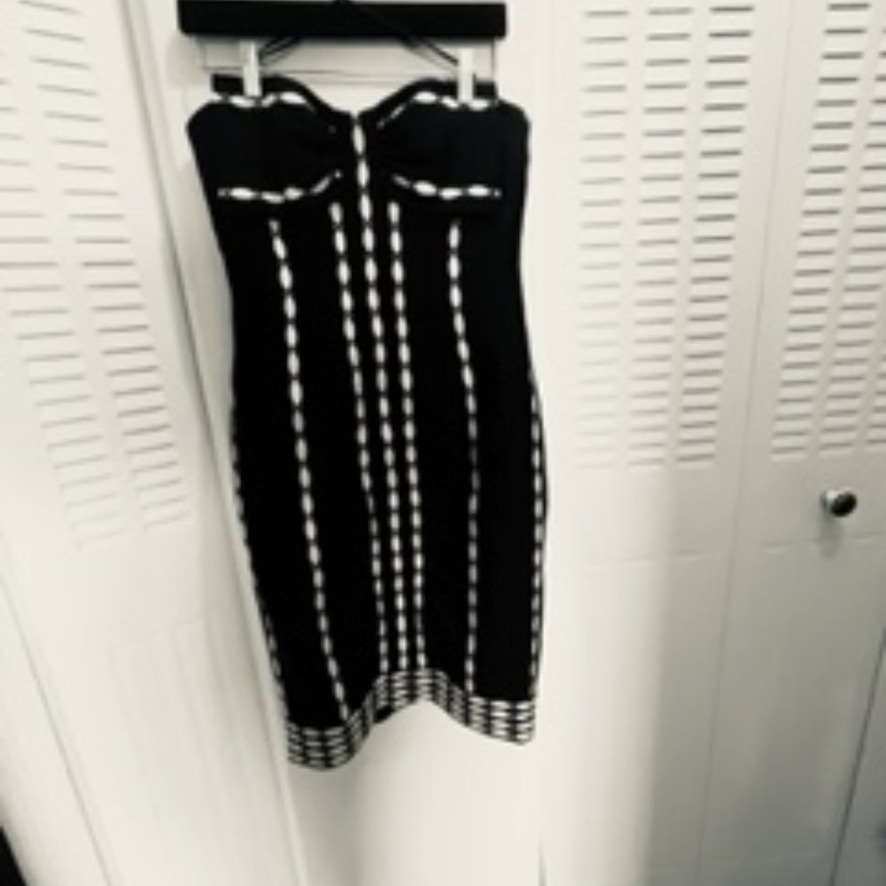 Tracey Reese Strapless black dress size 6